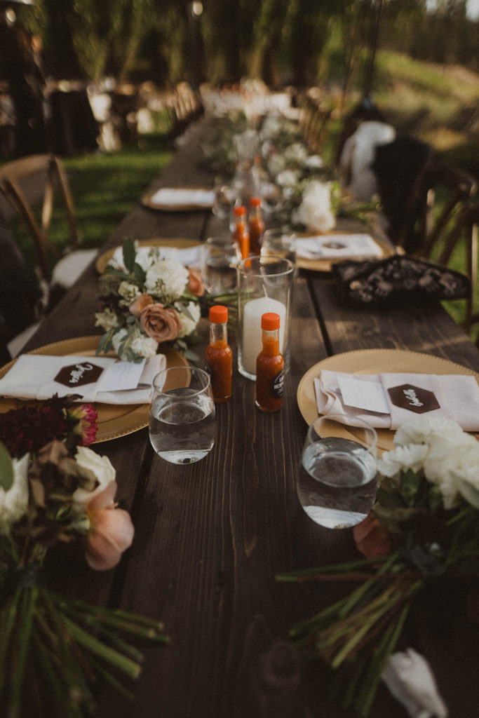 Dreamy table decor for the reception space at Beacon Hills